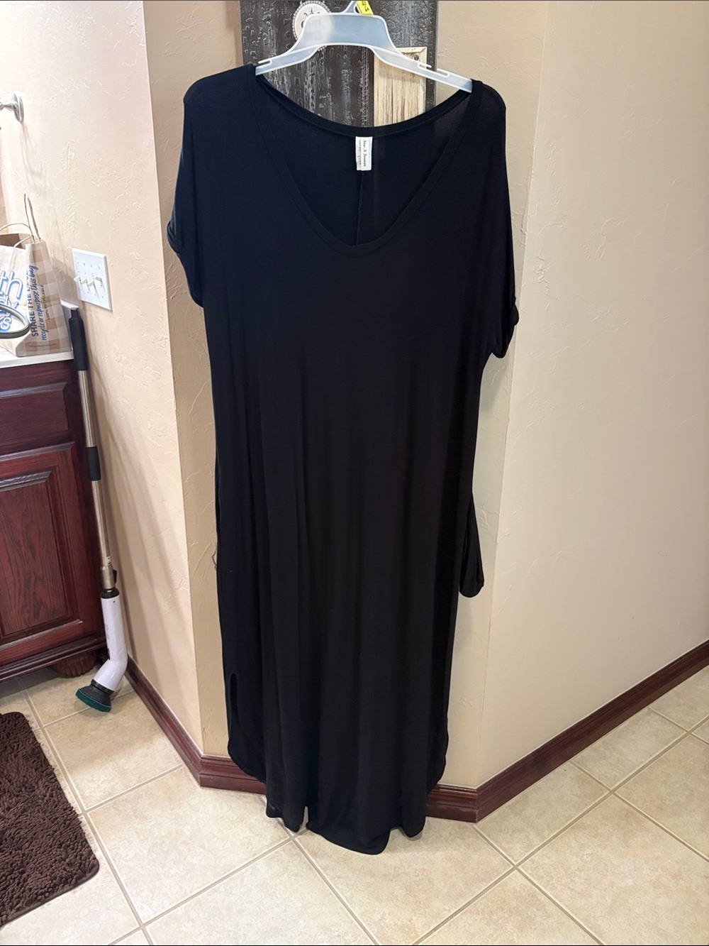 Black maxi dress,2X